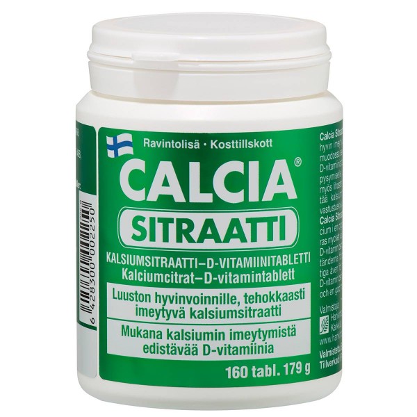 Витамины кальция цитрат Calcia sitraatti 160 шт