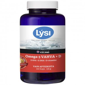 Рыбий жир Lysi Omega 3 Vahva + D 100 шт