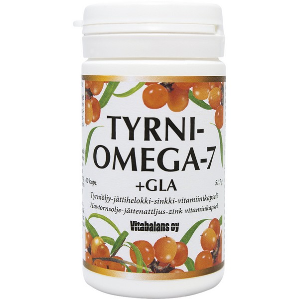 Витамины с облепихой Tyrni Omega-7 + Gla 60 шт