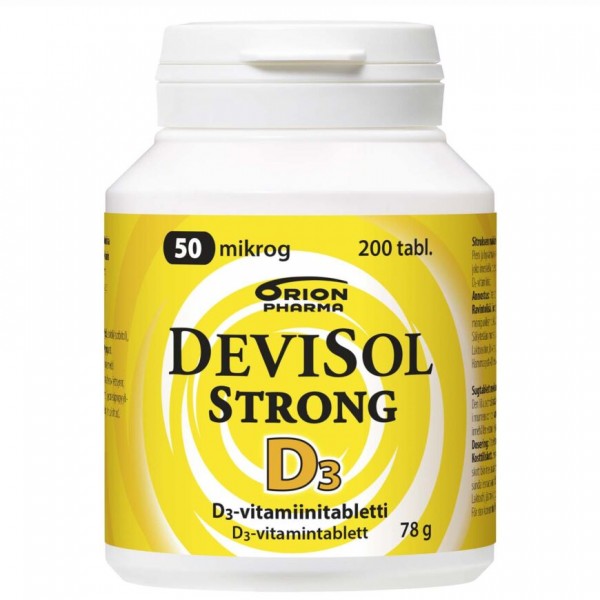 Витамин Д 2000 МЕDevisol D3-Vitamiini Strong 200 шт