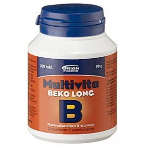 Витамины группы B Multivita Beko long 200 шт