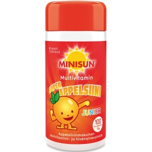 Мультивитамины Minisun апельсин 100 шт